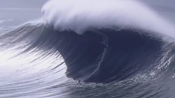 Justine Dupont, Women&#039;s Wave of the Day en el Nazar&eacute; Tow Surfing Challenge, campeonato del mundo de surf tow-in.