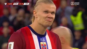 El portero suplente del Hamburgo deja a Haaland con esta cara: son 2′ difíciles de creer