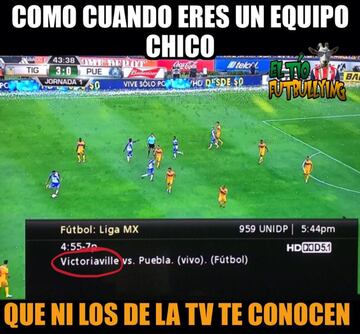 Chivas y Tigres acaparan los memes sabatinos