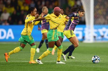 Colombia y Jamaica se enfrentaron por los octavos de final del Mundial Femenino de Australia - Nueva Zelanda 2023 en el AAMI Park de Melbourne.