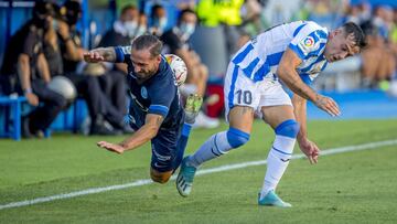 Jos&eacute; Arnaiz, del Legan&eacute;s, ante el Ibiza.