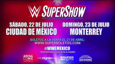 WWE regresará a México en julio