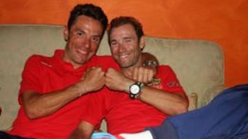 Joaquim Rodr&iacute;guez y Alejandro Valverde se reconciliaron despu&eacute;s del Mundial de Florencia.