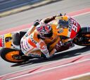 Márquez termina con 0.617 de ventaja sobre Pedrosa en Texas