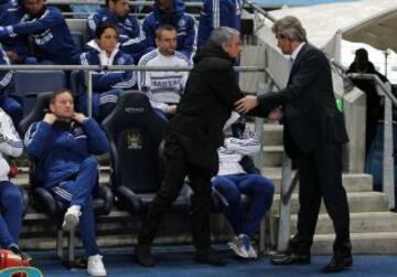 Manuel Pellegrini y José Mourinho se verán las caras en un partido decisivo para la Premier.
