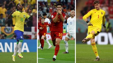 Vinicius, Asensio y Courtois.