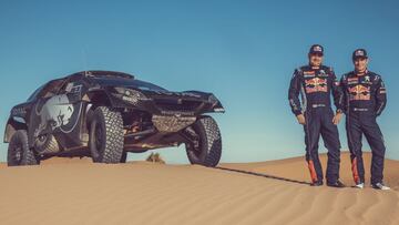 Daniel Elena y Sebastien Loeb durante su etapa en el equipo Peugeot.