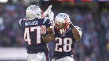 James White y Joey Iosefa, que junto a Bolden deberán formar el backfield de New England para lo que queda de temporada, aprobaron con nota su examen.