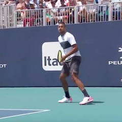 Según la ATP, Kyrgios acaba de hacer el mejor punto del año: juzguen ustedes...