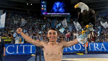 Ra&uacute;l Moro celebra una de sus victorias con la Lazio