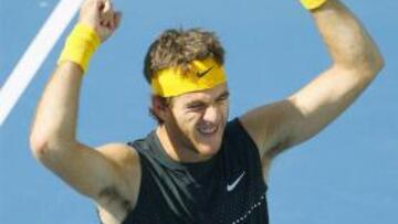 PARTIDAZO. El argentino sacó su mejor tenis frente a Nadal, que nunca consiguió arrebatarle el servicio y sólo sumó seis juegos en tres mangas.