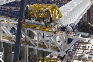 El avance de las obras del estadio Santiago Bernabéu