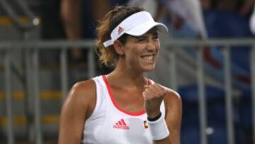 Muguruza ganó a la japonesa Nao Hibino.