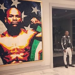 Mayweather tiene un retrato de McGregor colgado en su mansión