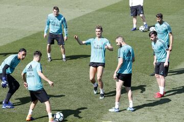 Cristiano Ronaldo dentro del rondo. 