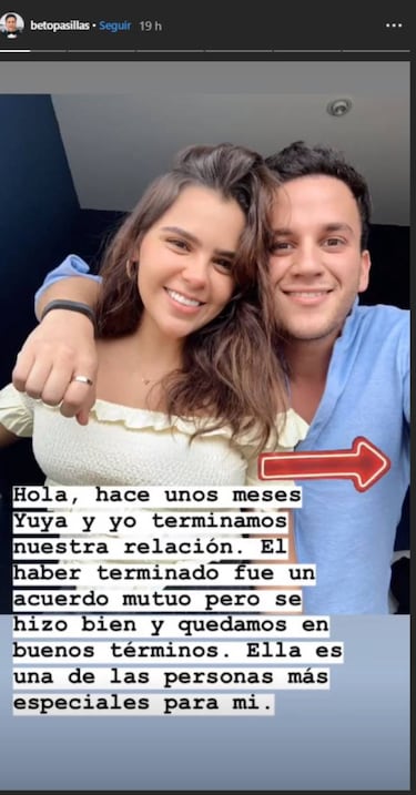 Beto Pasillas confirma el fin de noviazgo con Yuya