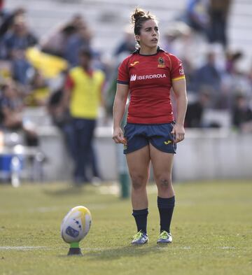 Im¨¢genes de la semifinal del Campeonato de Europa de rugby femenino disputada en el Estadio Central de la Universidad Complutense entre la selecci¨®n espa?ola, dirigida por Jos¨¦ Antonio Barrio, y la selecci¨®n rusa.