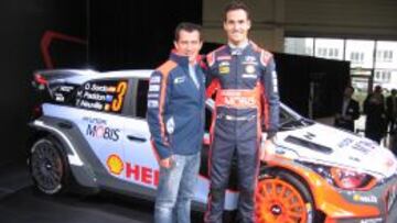 Marc Mart&iacute;, el copiloto, y Dani Sordo