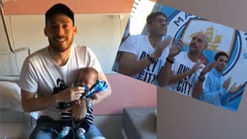 New Dad David Silva sends message after missing City party