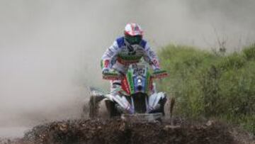 ARG200. TUCUMÁN (ARGENTINA), 05/01/2016.- El chileno Ignacio Casale del equipo Yamaha compite en la tercera etapa del Rally Dakar 2016 hoy, martes 5 de enero de 2016, entre Termas de Río Hondo y Jujuy (Argentina). EFE/Nicolas Aguilera