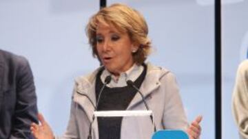 Esperanza Aguirre, presidenta del PP de Madrid y candidata a la alcald&iacute;a.