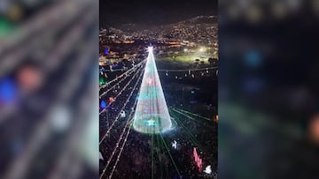 El alcalde Carlos Galán encabezó el encendido del árbol de 56 m en El Tunal, reuniendo a cientos de personas para disfrutar la espectacular iluminación navideña.