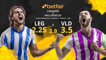 CD Leganés vs. Real Valladolid: horario, TV, estadísticas, clasificación y pronósticos