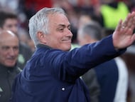 Mourinho, en el partido en Da Luz entre el Benfica y el Madrid.