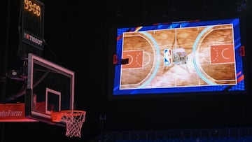 Basketball court.