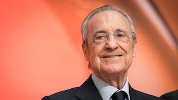 Florentino Pérez durante un acto en la Real Casa de Correos.