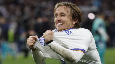 Modric, con el Real Madrid.