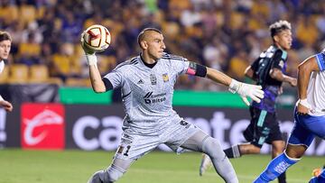 Nahuel Guzman of Tigres during the game Tigres UANL vs Puebla, corresponding to Round 16 of the Torneo Clausura 2023 of the Liga BBVA MX, at Universitario Stadium, on April 20, 2023.
<br><br>
Nahuel Guzman de Tigres durante el partido Tigres UANL vs Puebla, Correspondiente a la Jornada 16 del Torneo Clausura 2023 de la Liga BBVA MX, en el Estadio Universitario, el 20 de Abril de 2023.