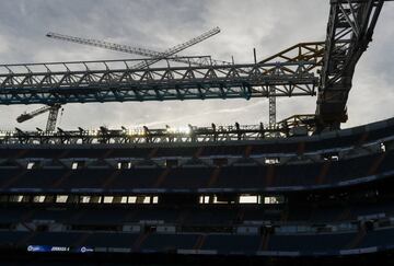 Así está el aspecto del Santiago Bernabéu el día de su reestreno.