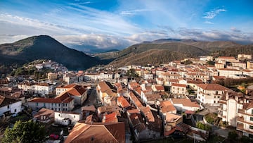 Ollolai, Italy from above.