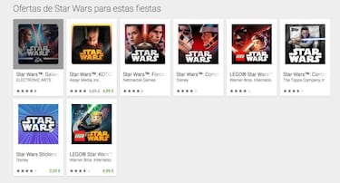 Juegos de Star Wars con descuento para iOS y Android