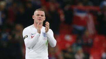 Rooney, durante el partido.