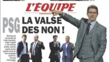 L&#039;Equipe: &quot;PSG: Vals del no&quot;