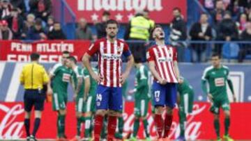 Gabi, durante el partido ante el Eibar.
