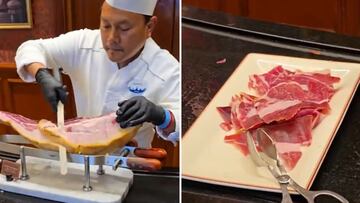 El vídeo viral de un cortador de jamón en Disney: no van a creer lo que ven sus ojos