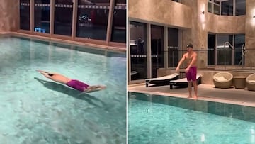 Lleva 20 millones solo en ‘X’ y son 18″ de un hombre nadando: imaginen la locura que es