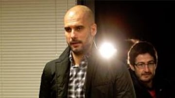 Pep, a sus ayudantes: "Me dais fuerza para seguir"