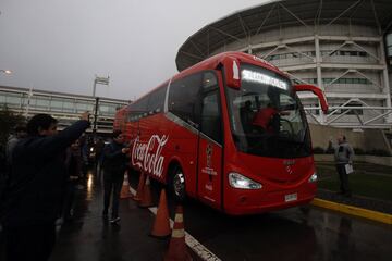 La llegada de la Roja tras el subcampeonato en Rusia