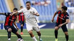 Paulo Díaz fue titular en derrota de San Lorenzo ante la Roma