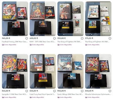 wallapop videojuegos neo geo aes