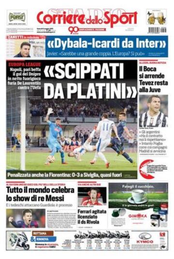 Portadas de la prensa deportiva