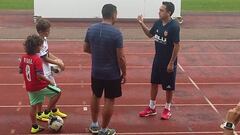 La visita especial que recibió Orellana en la pretemporada de Valencia