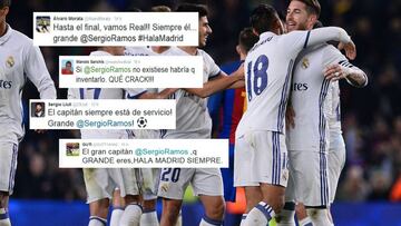 El madridismo jalea a Ramos: "Siempre él, eres grande"