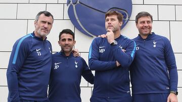 Toni Jiménez, Jesús Pérez, Mauricio Pochettino y Miguel D'Agostino.
