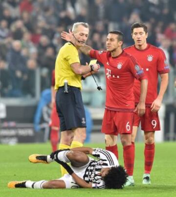 El volante colombiano fue uno de los más destacados en el partido frente al Bayern 