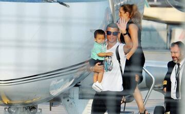 Cristiano Ronaldo arrived in Turin yesterday.